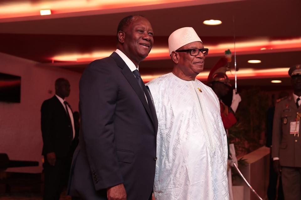 Allassane et IBK le 12 juillet 2019 à Abidjan