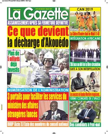 La Gazette du 9 juillet 2019