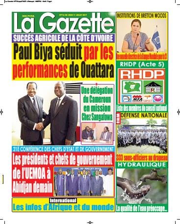 La Gazette du 11 juillet 2019