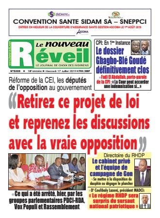 Le Nouveau Réveil du 17 juillet 2019