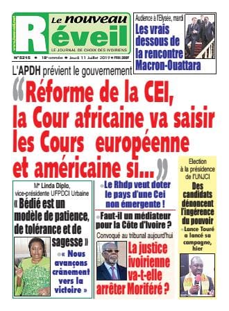 Le Nouveau Réveil du 11 juillet 2019