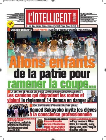 L'Intelligent d'Abidjan du 9 juillet 2019