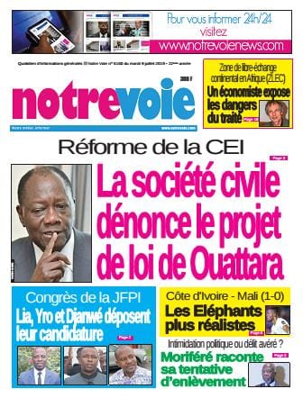 Notre Voie du 9 juillet 2019