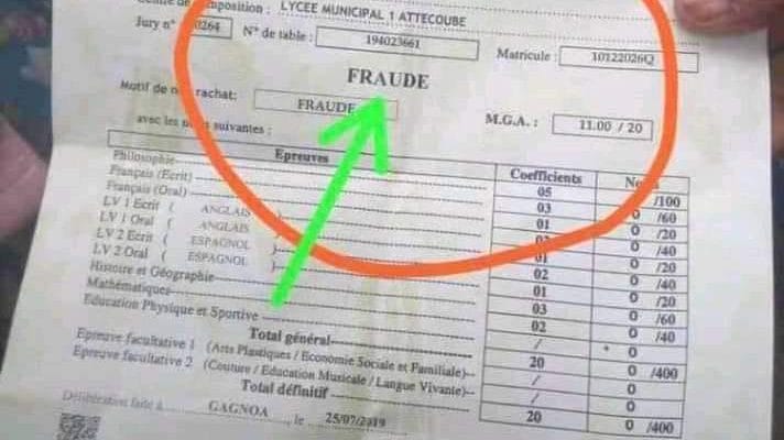 Côte d’Ivoire  examen 2019: Un syndicat  d’enseignants s’insurge contre la fraude massive observée