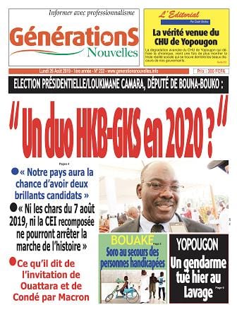 Générations du 26 août 2019
