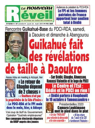 Le Nouveau Réveil du 26 août 2019