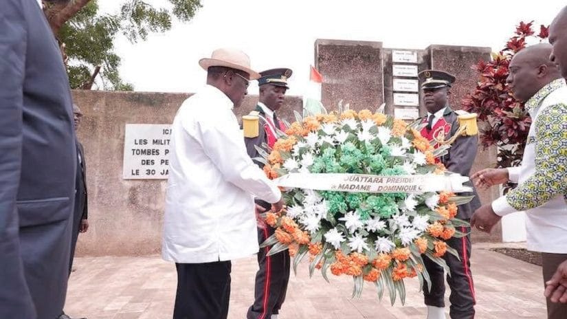 Alassane Ouattara se souvient des martyrs de Dimbokro