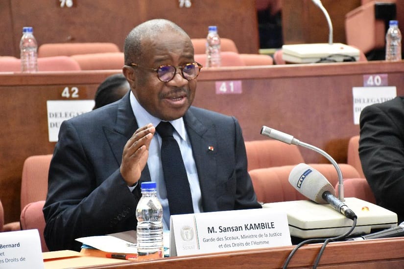 Jean Sansan Kambilé, le Garde des Sceaux, Ministre de la Justice et des Droits de l'Homme