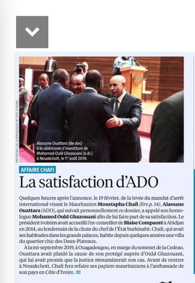 Moustafa Chafi, le terroriste bon petit de Ouattara