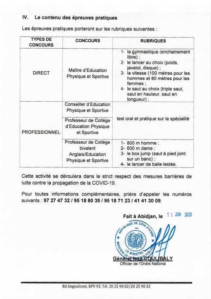 Concours INJS 2020: voici la date de la visite médicale