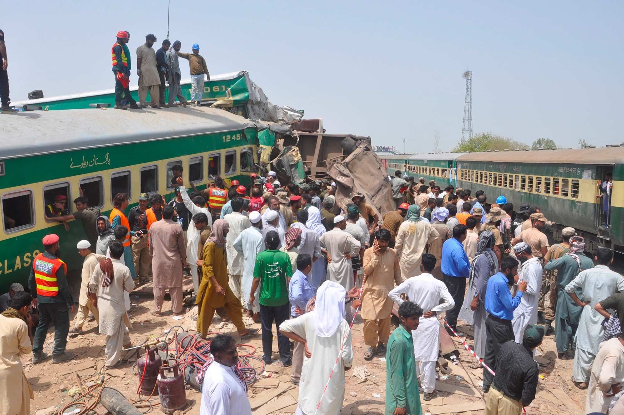 Pakistan Collision de Trains