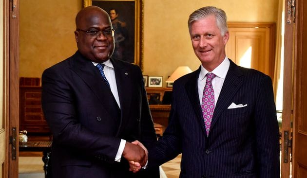 Le Roi Philippe de la Belgique et Félix Tshisekedi, Président du Congo