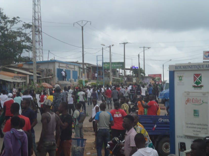 Marche de l’opposition contre la candidature de Ouattara à Agboville