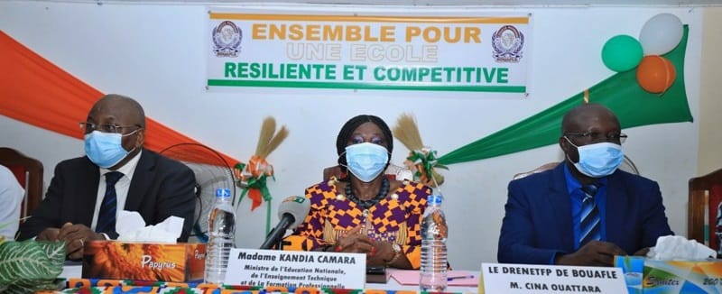 Kandia Camara à la Marahoué : « En cette année électorale, je vous invite à ne pas introduire la politique à l’école »