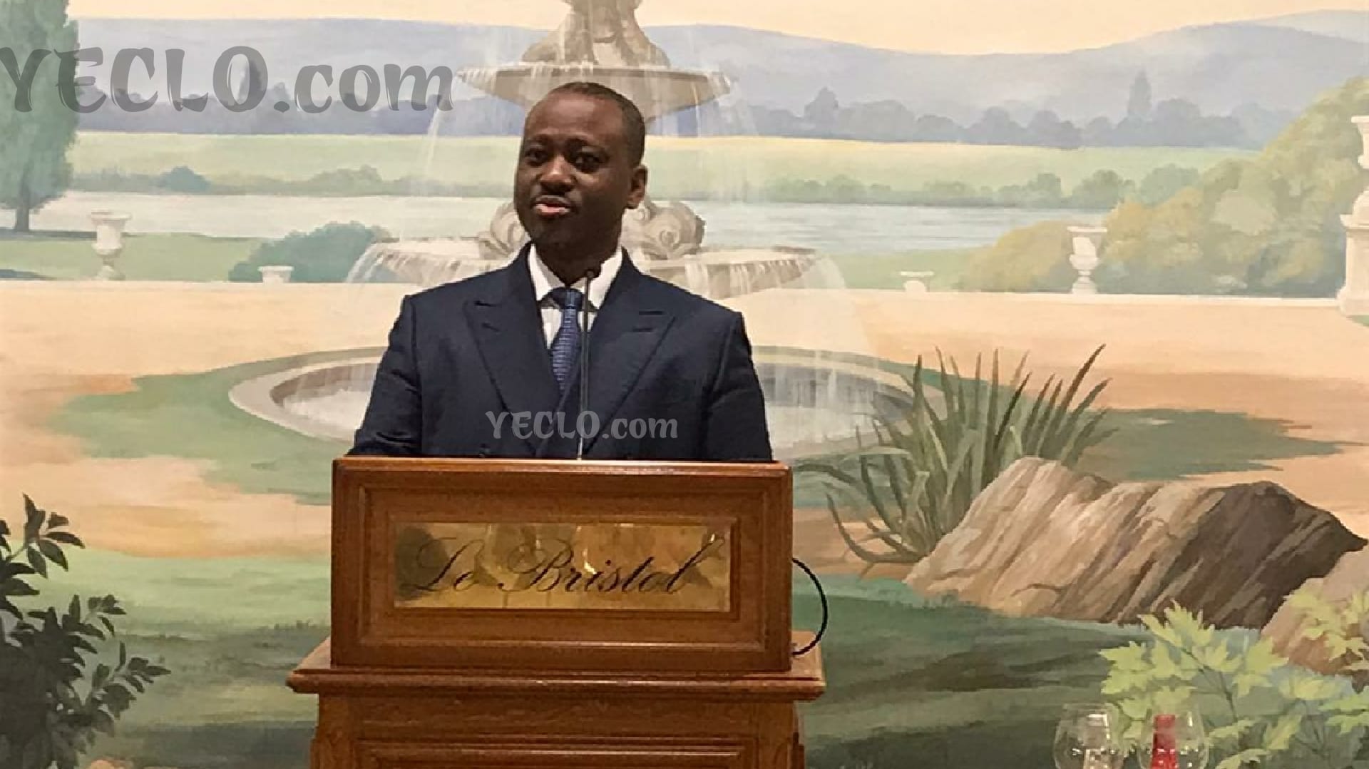 Guillaume Soro, en conference de presse à Paris, le 17 septembre 2020