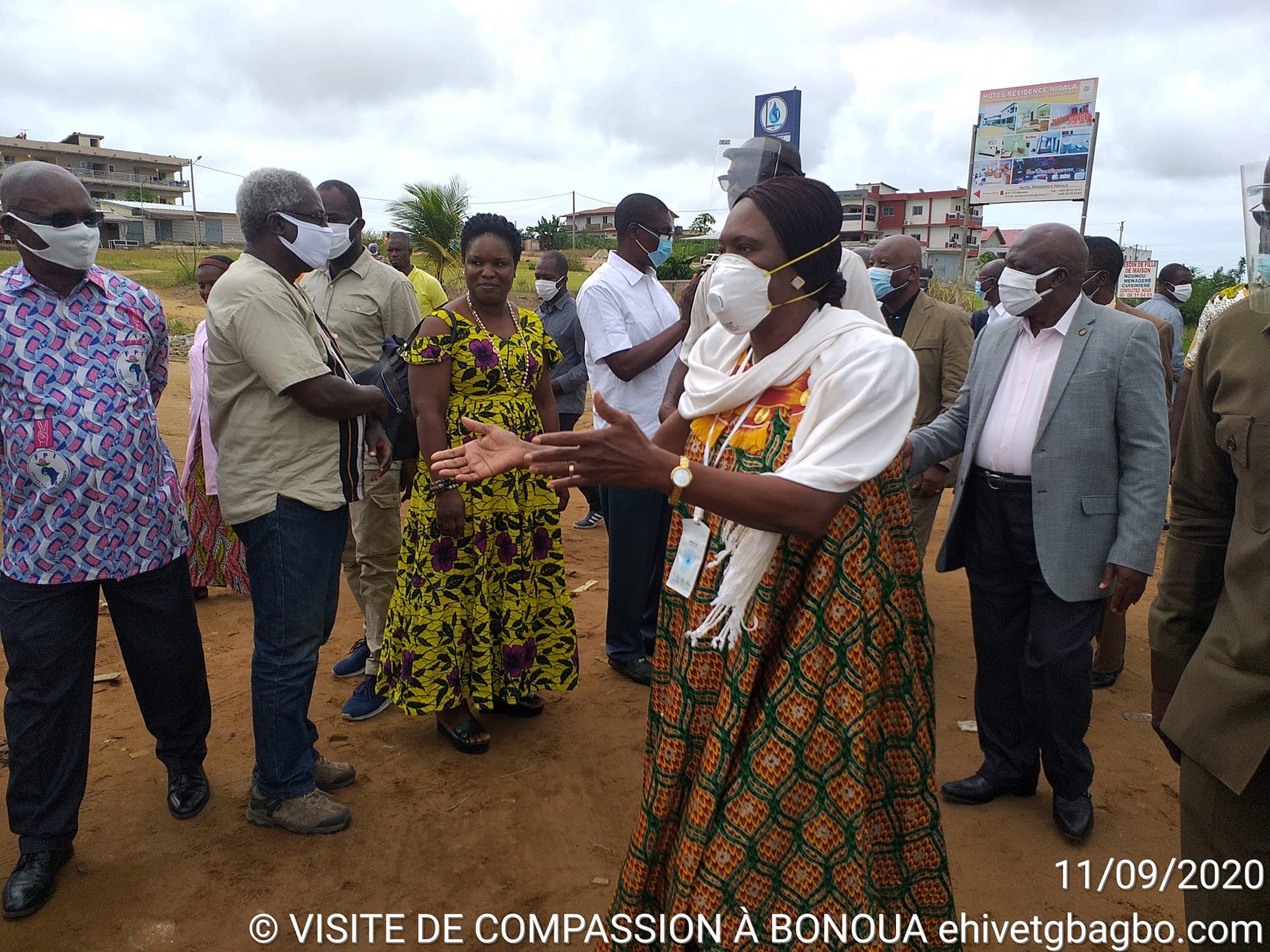 Simone Gbagbo à Bonoua