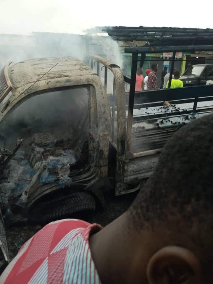 Cargo incendié à Yopougon : la Gendarmerie Nationale se prononce
