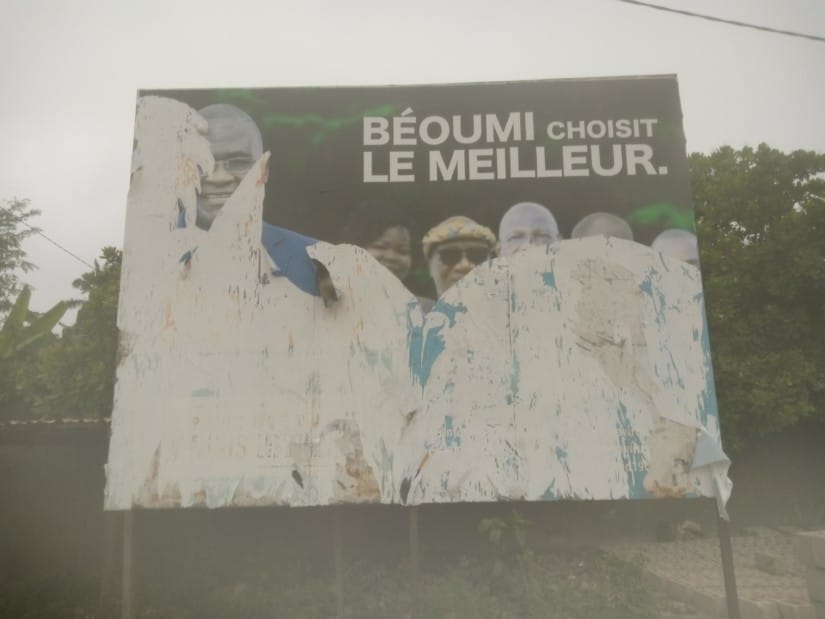Béoumi: destruction des affichages de campagne