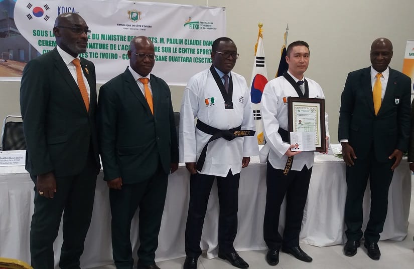 Le ministre Danho Paulin élevé au grade de CN 5è DAN de taekwondo – Actualité ivoirienne 04/12/2020