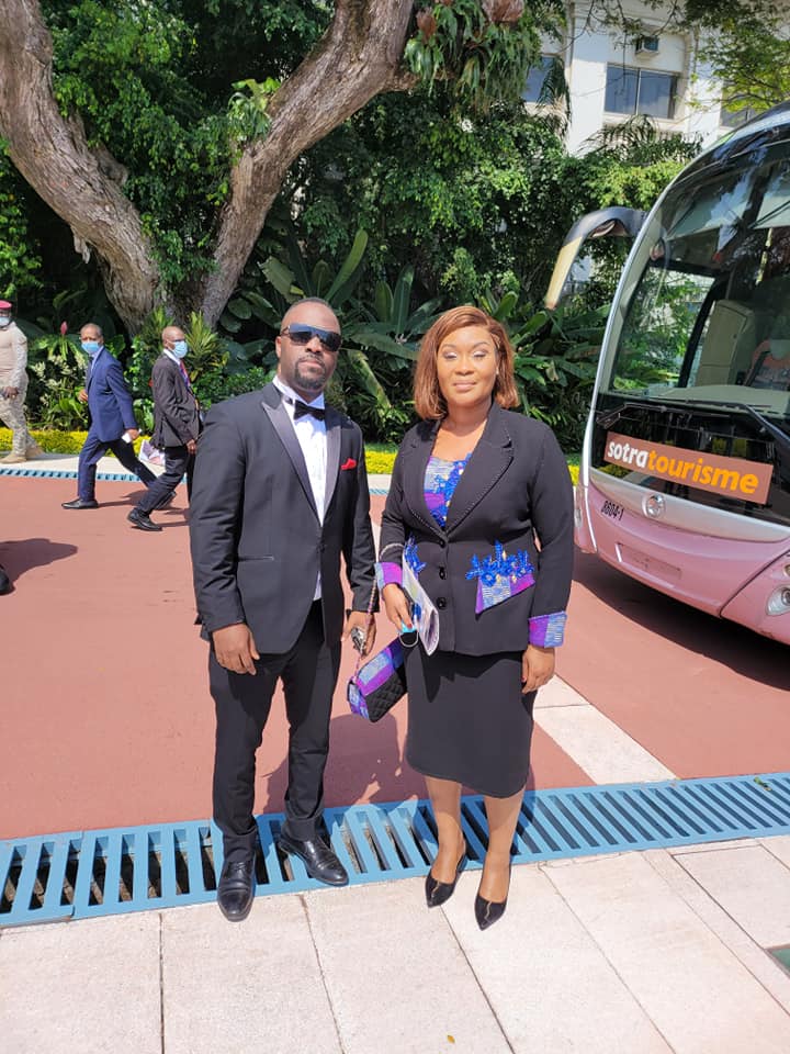 Johnny patcheko à l'investiture de Ouattara