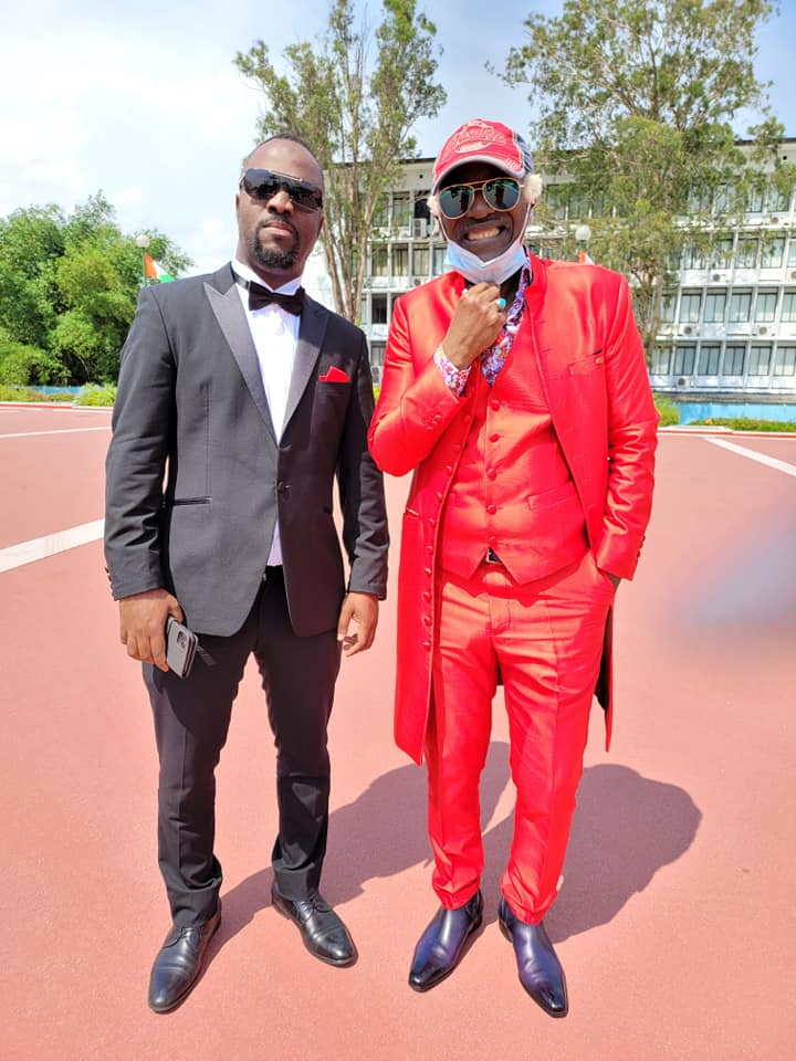Johnny patcheko à l'investiture de Ouattara