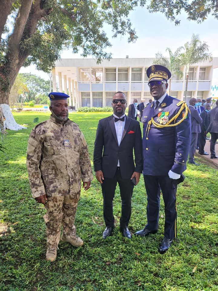 Johnny patcheko à l'investiture de Ouattara