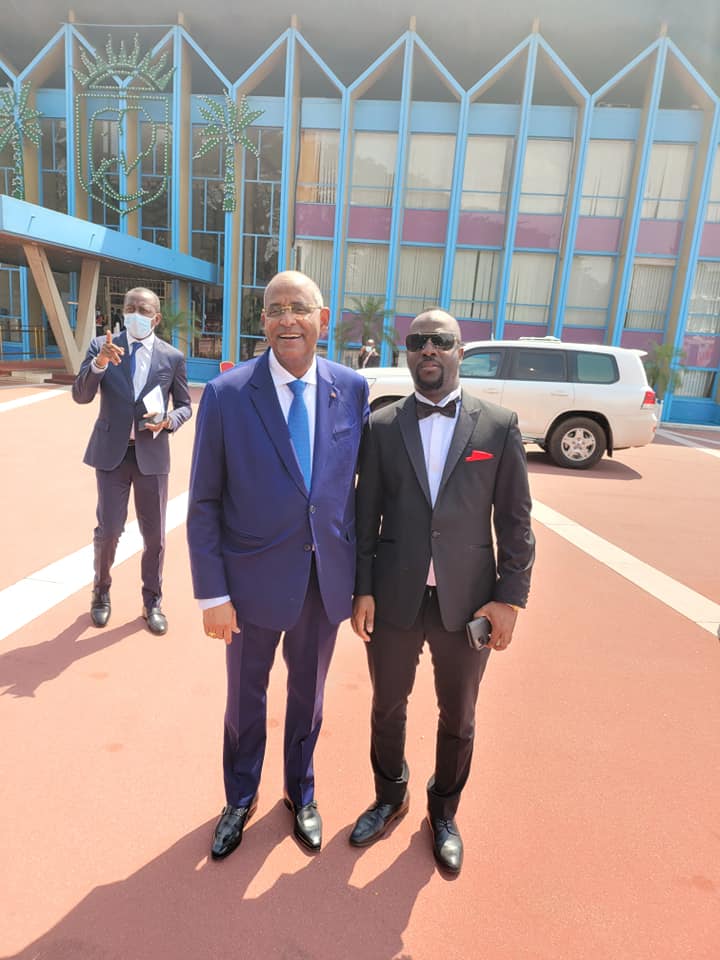 Johnny patcheko à l'investiture de Ouattara
