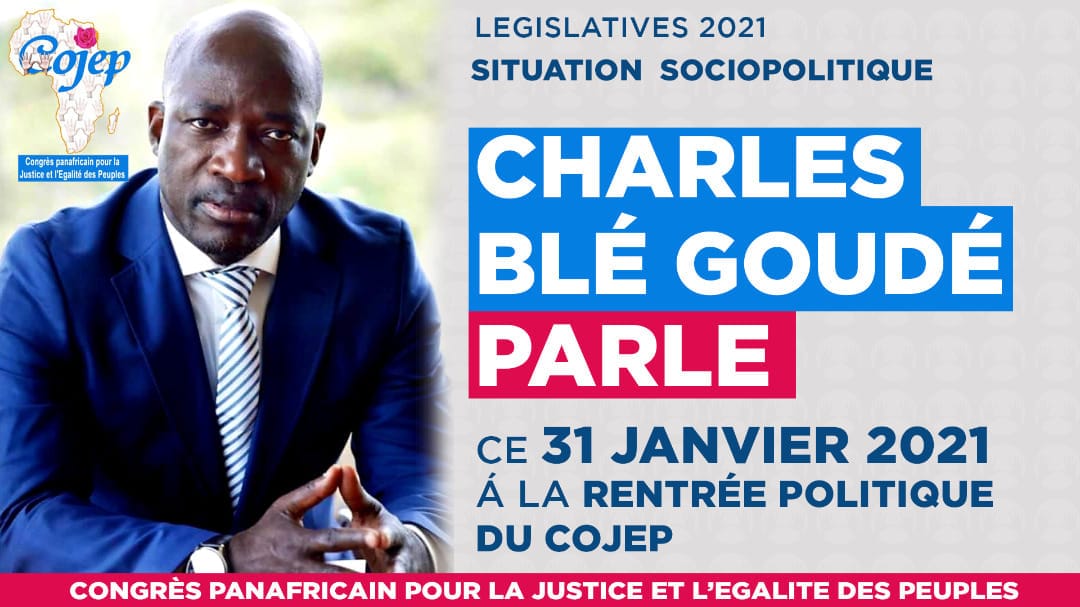 Non participation du COJEP aux législatives 2021: Blé Goudé parle ce 31 janvier
