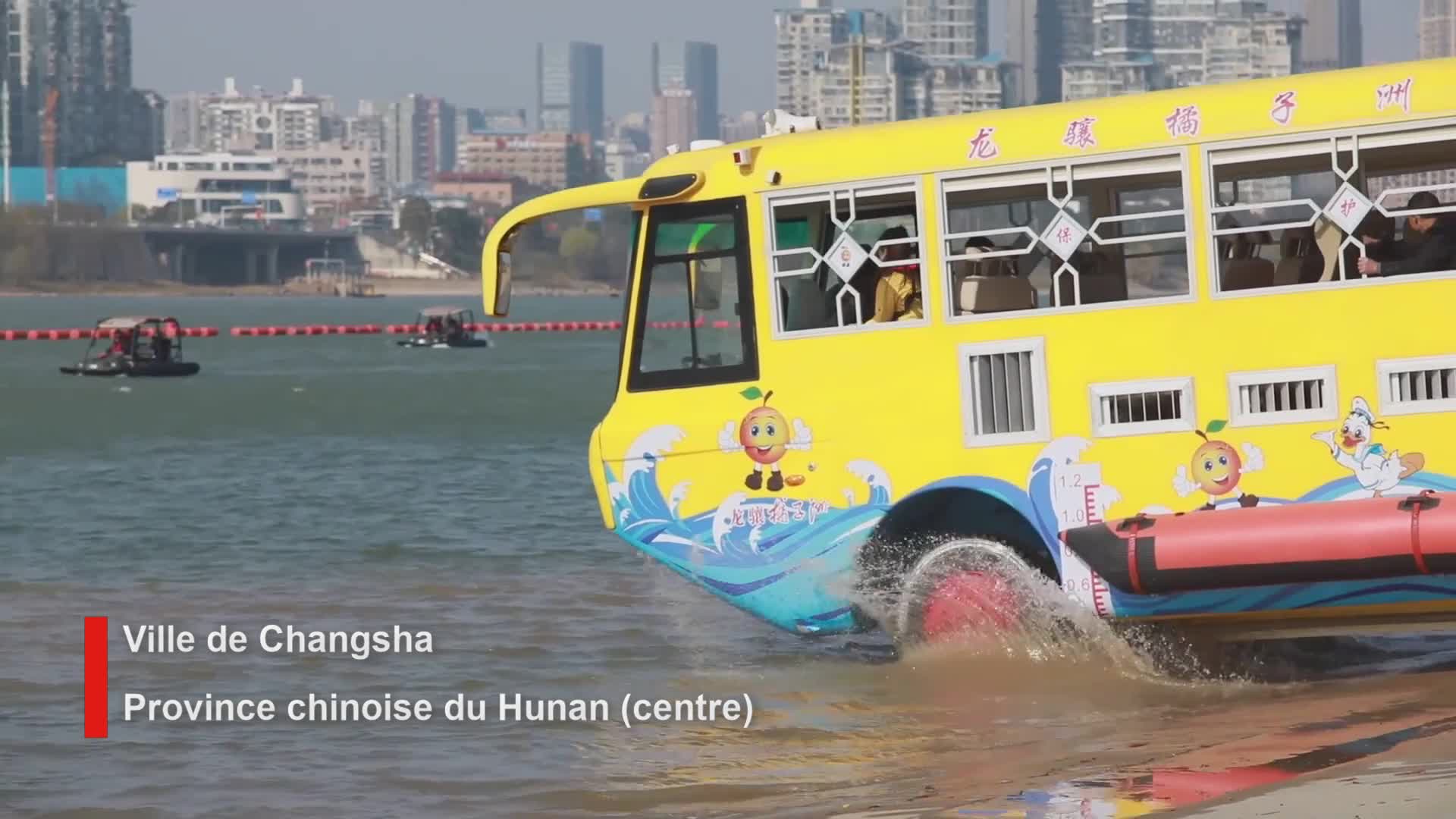 Chine : mise en service d’un bus touristique amphibie dans le Hunan – Actualités 20/01/2021