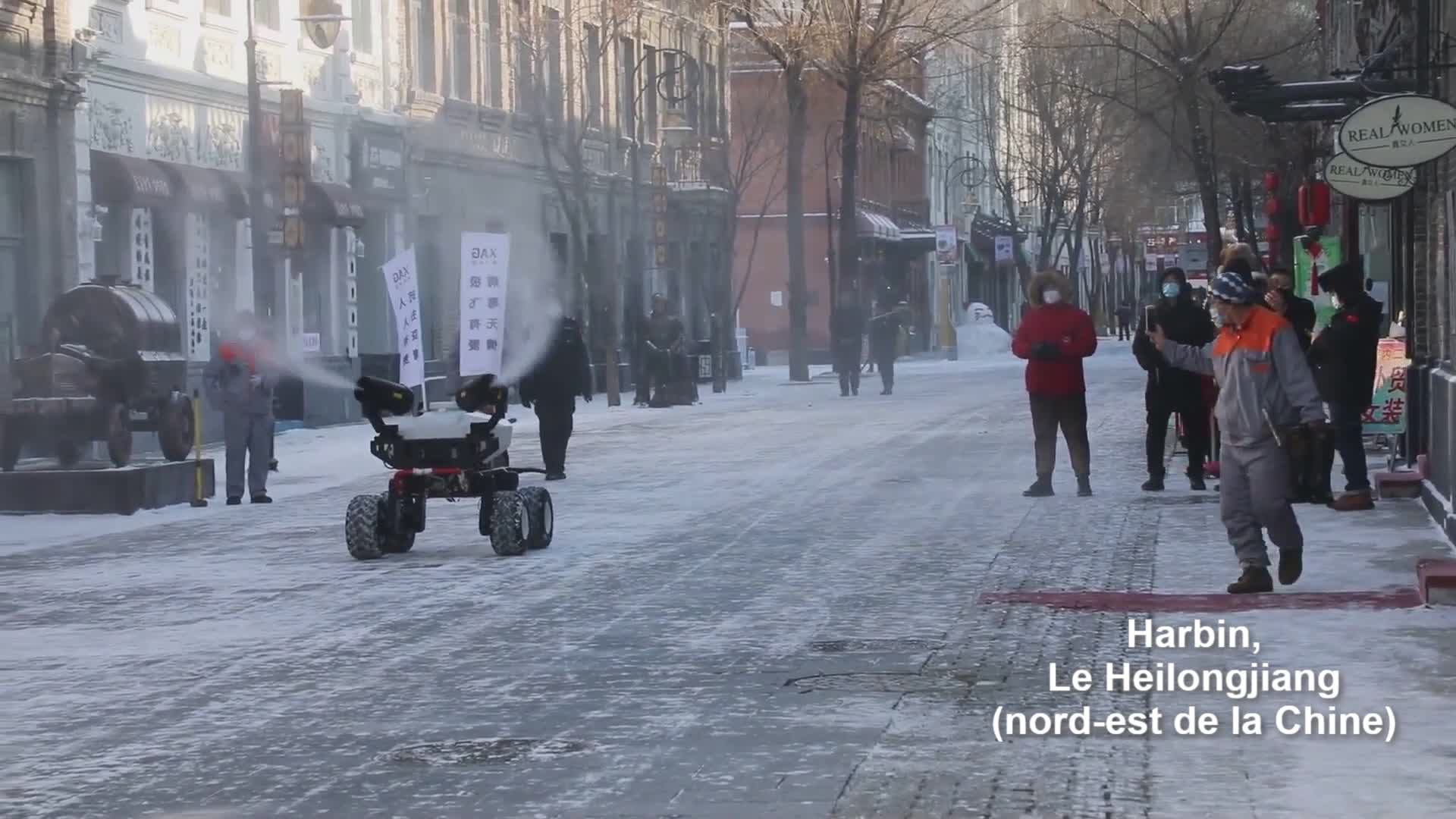 Un véhicule autonome désinfecte les rues dans le nord-est de la Chine – Actualités 22/01/2021