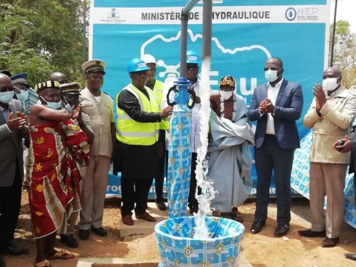 Laurent Tchagba livre deux infrastructures hydrauliques à Koun-Fao