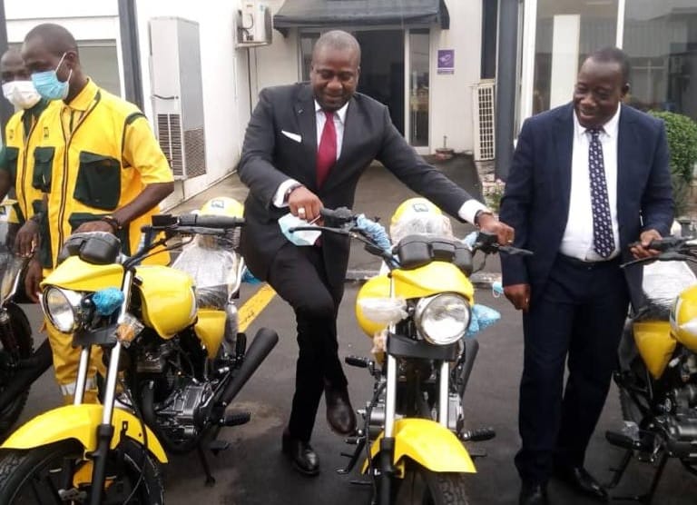La Poste de Côte d’Ivoire se renforce sa flotte   avec une cinquantaine de motos