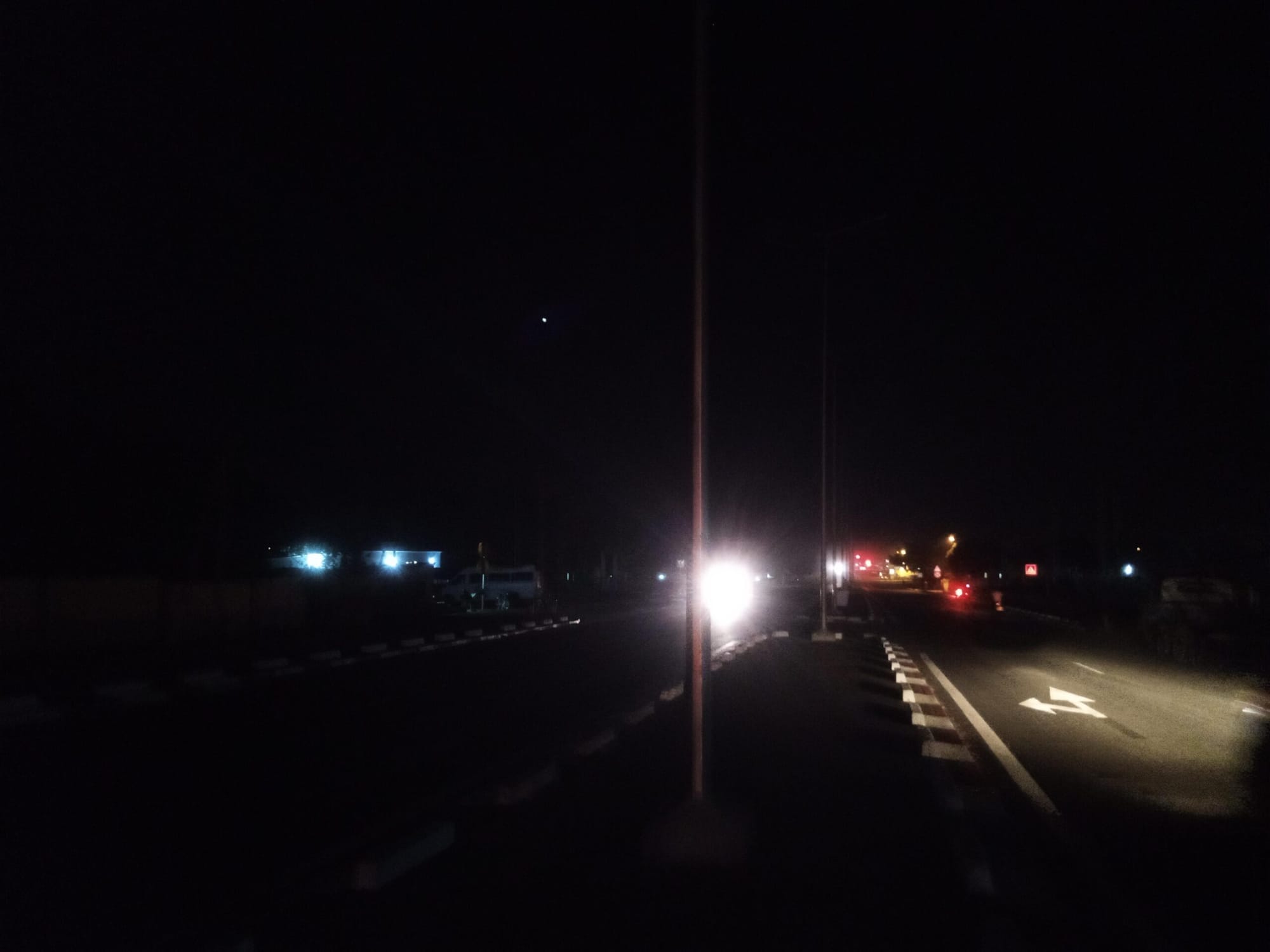 Niakara : un dysfonctionnement des lampadaires de la Nationale A3