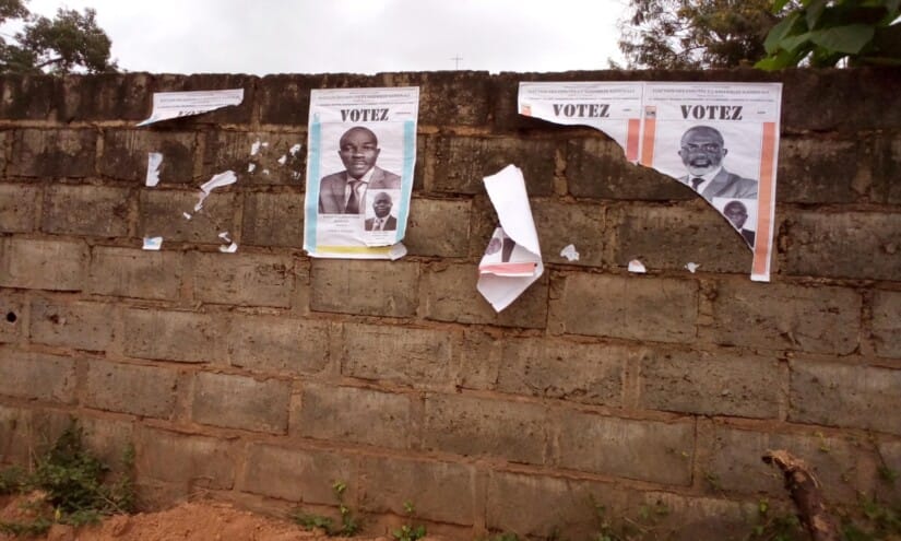 Législatives 2021 à Bocanda: des affiches des candidats déchirées