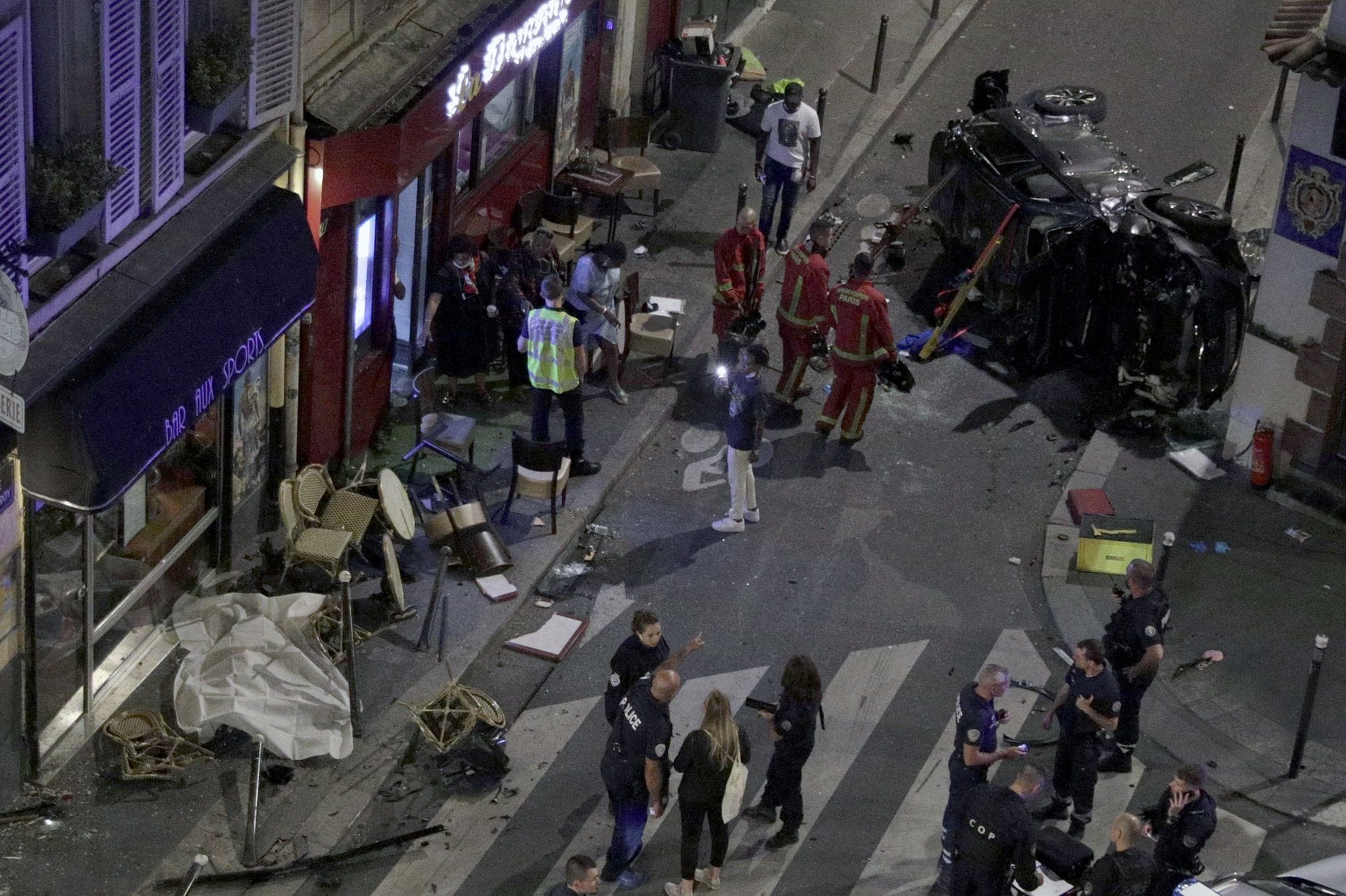 Accident à Paris : une morte, six blessés