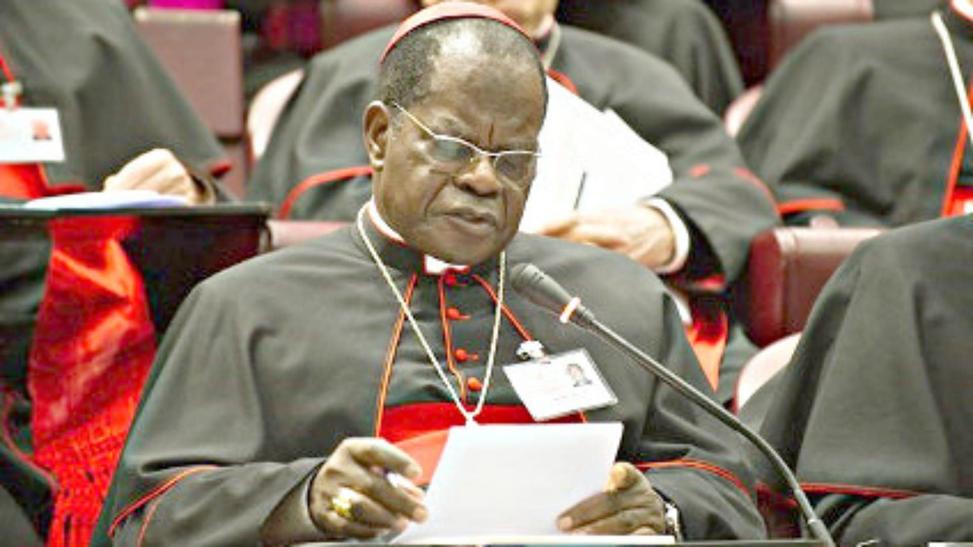 RD Congo : le Cardinal Laurent Monsengwo dans un état critique