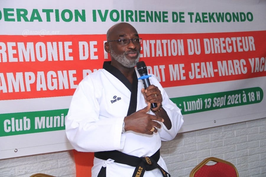 Le président du Taekwondo ivoirien, Jean-Marc Yacé