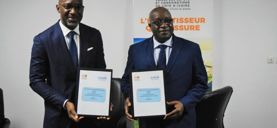 Signature de convention entre la CDC-CI et Ecobank-CI