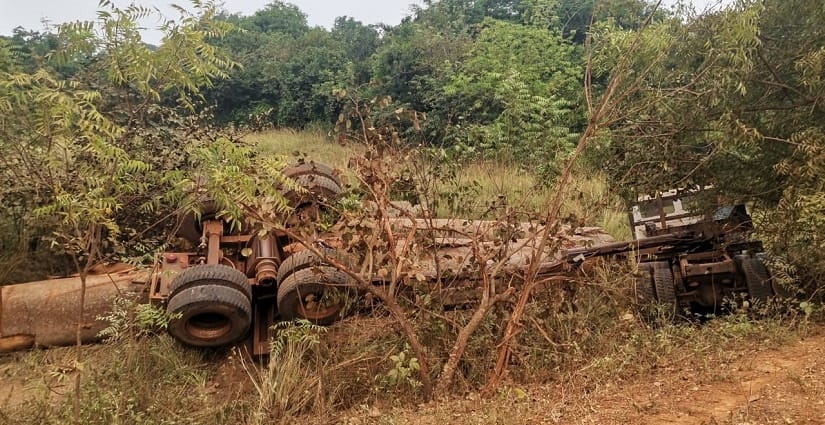 Dimbokro : un grumier termine sa course dans les ravins
