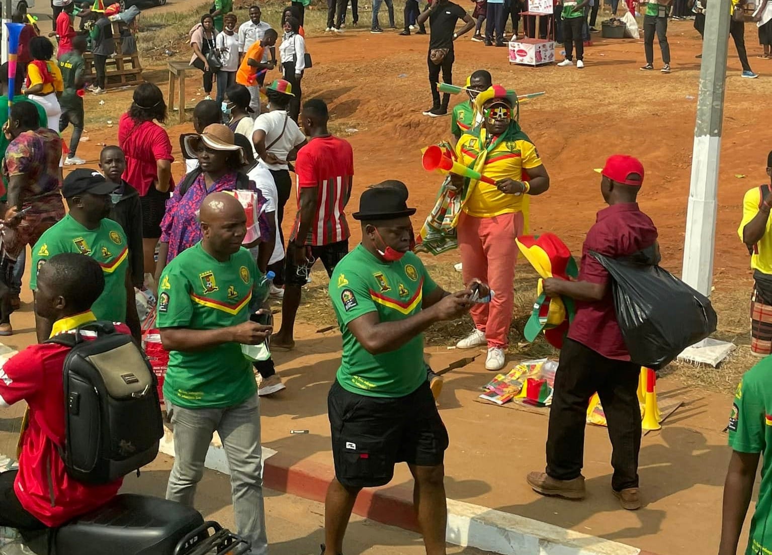 CAN 2021 : ambiance au stade d’Olembé avant le match Cameroun-Burkina ce 9 janvier 2022, des images