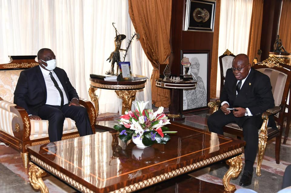 Adjoumani reçu en audience par Nana Akufo-Addo, Président du Ghana