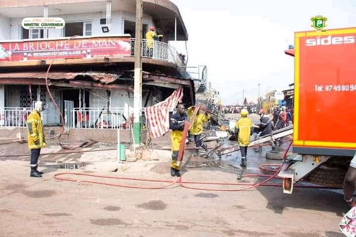 Incendie dans une boulangerie à Man ce 16 février 2022: 8 morts
