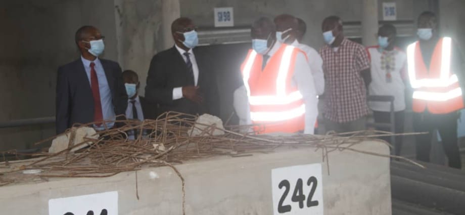 Yopougon: visite du chantier nouveau marché du Camp militaire