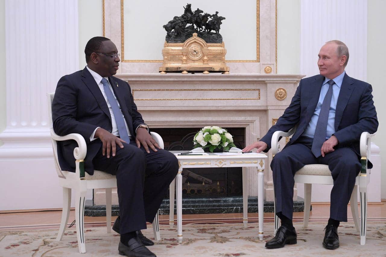 Macky Sall s’entretient avec Poutine en Russie ce 3 juin 2022