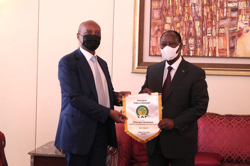 CAN Côte d’Ivoire 2023: le président de la CAF échange avec Alassane Ouattara ce lundi
