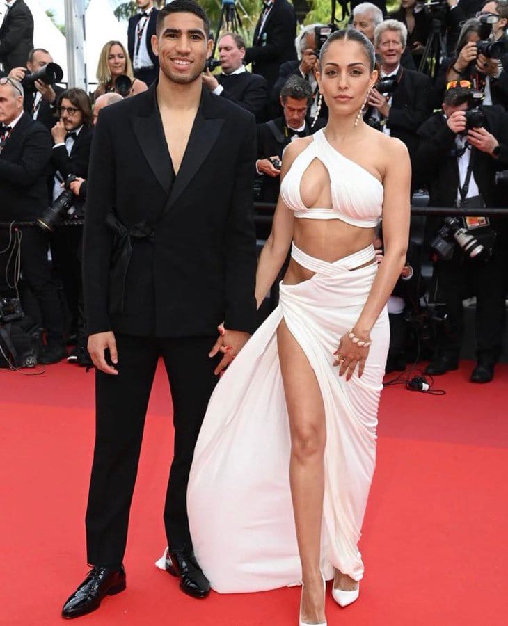 Hiba Abouk, la femme de Hakimi fait sensation au Festival de Cannes