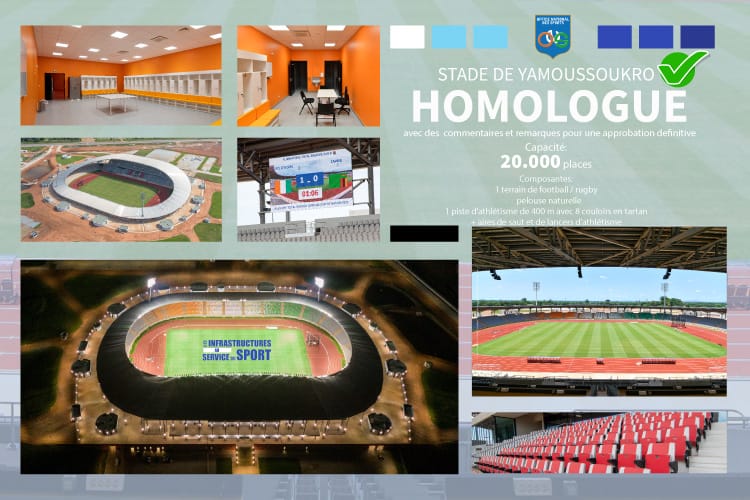 CAN 2023 : le stade de Yamoussoukro homologué par la CAF (Officiel)
