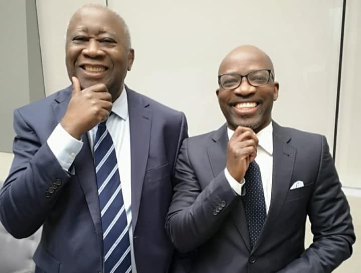 Laurent Gbagbo et Charles Blé Goudé lors du procès à la CPI