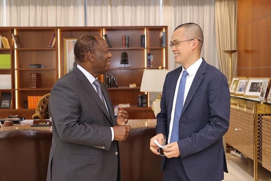 Côte d’Ivoire: CZ, le Fondateur de Binance séduit Alassane Ouattara