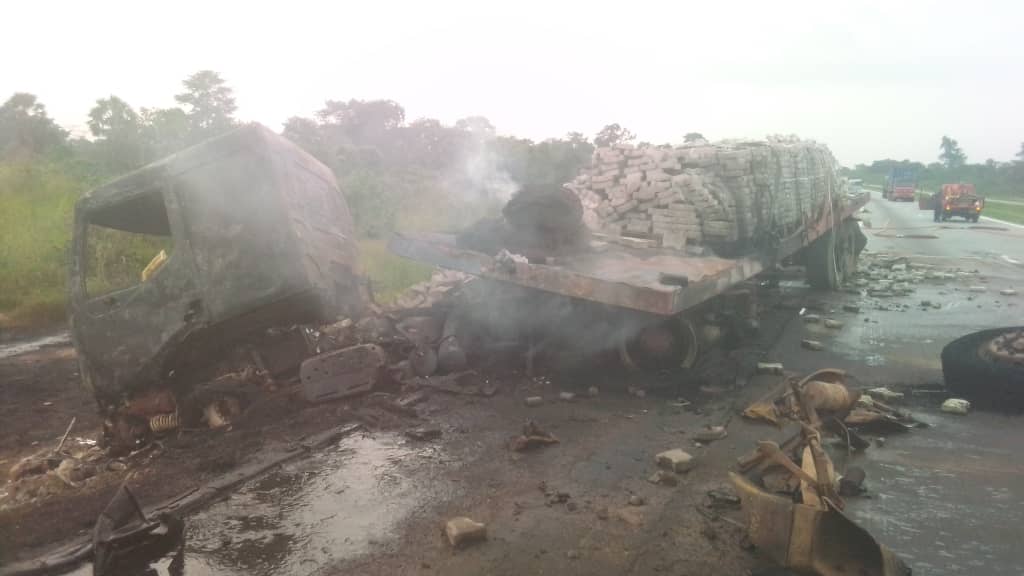 Grave accident sur l’autoroute du nord ce 1er juillet 2022: 3 blessés